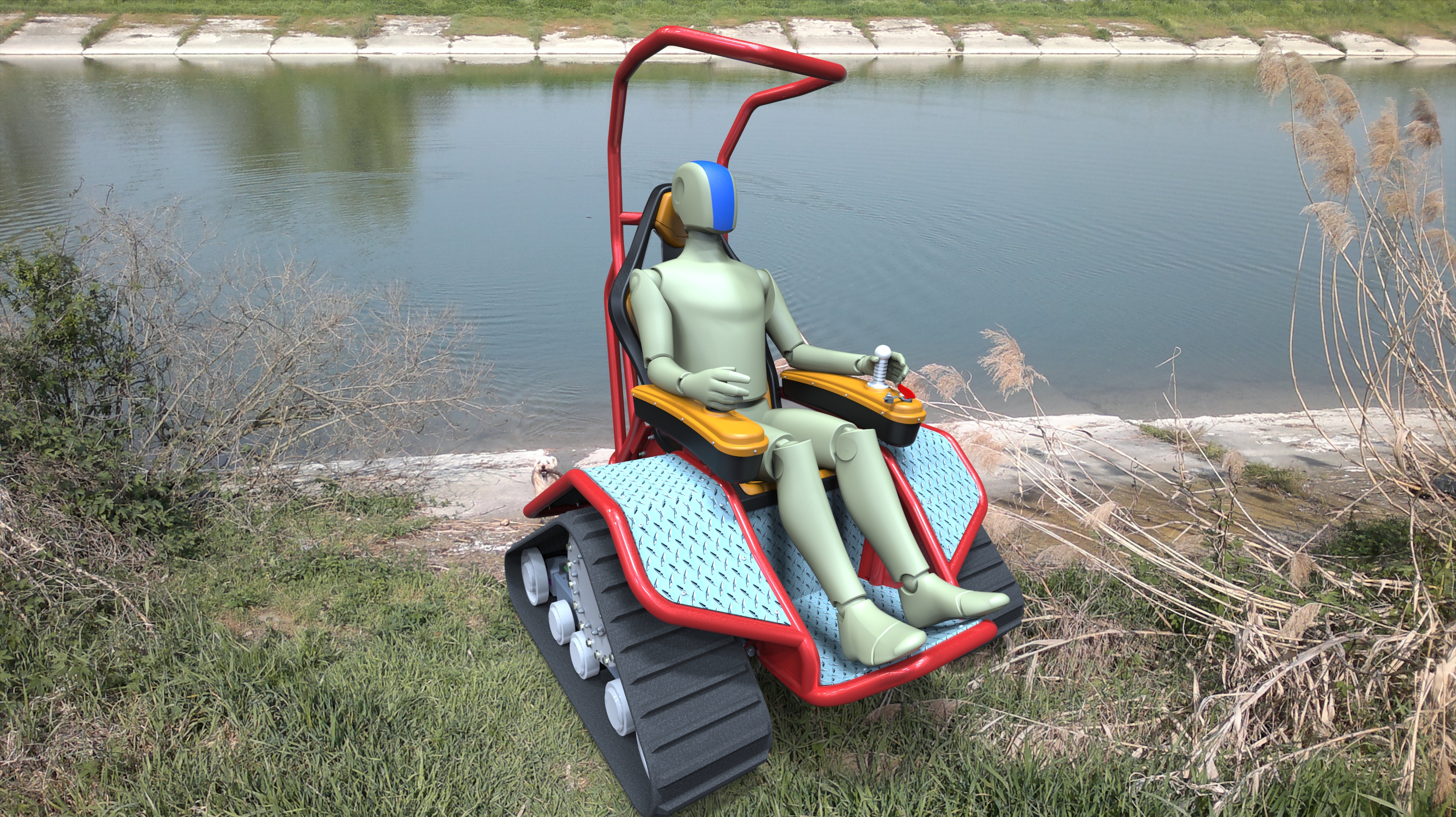 Ziesel全地形三角履带车模型3D图纸 x_t格式